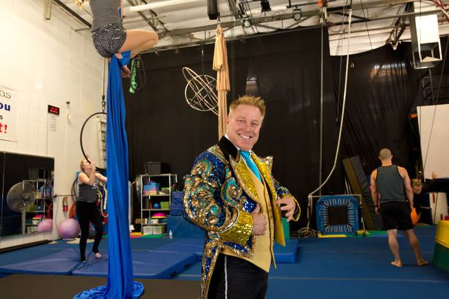 Jon Weiss, a circus performer formally from Ringling Bros. and Barnum & Bailey Circus, poses for a photo, Friday May 19, 2017.