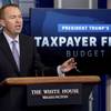 Budget Director Mick Mulvaney speak to the media about President Donald Trump's proposed fiscal 2018 federal budget in the Press Briefing Room of the White House in Washington, Tuesday, May 23, 2017.