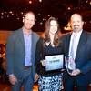 Lisa Manning and other financial executives were honored at the CFO Awards at Veil Pavilion at the Silverton on June 22, 2017. Manning is flanked by Aric Graham of Umpqua Bank and Gary Vecchiarelli, president of FEI Las Vegas.