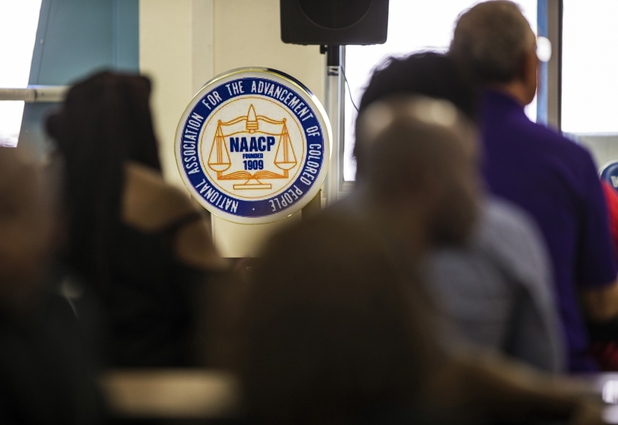 The local chapter of the NAACP sponsors an info session and discussion on Nevada's legal process when someone is killed held at West Prep Academy on Friday, June 23, 2017.