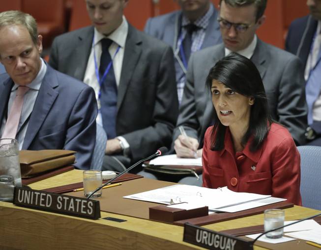 U.N. Ambassador Nikki Haley
