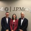 From left are JPMorgan Chase's commercial banking executives John Simmons, Megan Ackaert and Doug Petno.