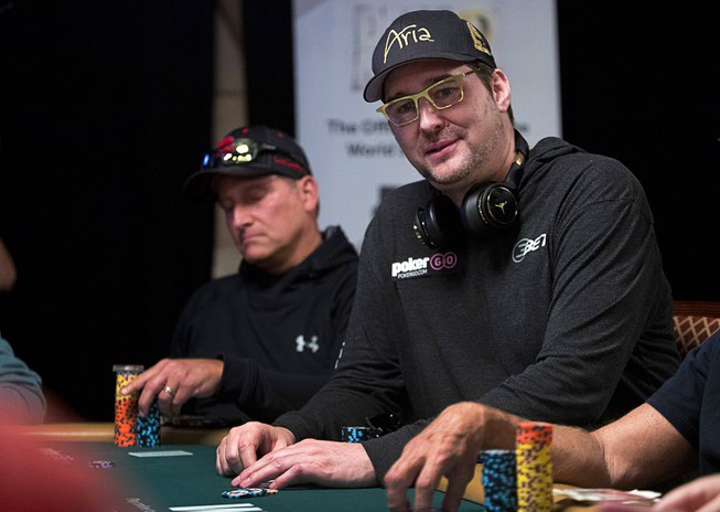 Poker player Phil Hellmuth competes during day 2c of the ...
