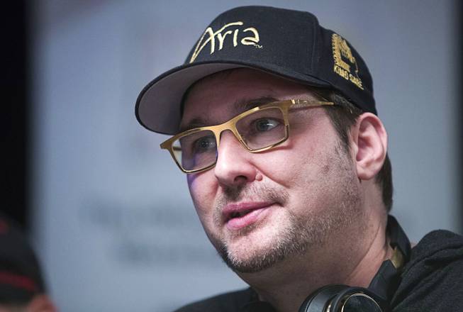Poker player Phil Hellmuth competes during day 2c of the World Series of Poker Main Event at the Rio Wednesday, July 12, 2017.