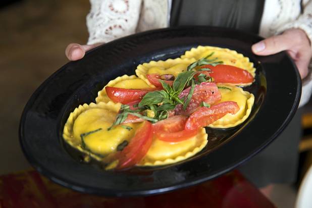 Ravioli Bianca at the Pasta Shop Ristorante & Art Gallery, 2525 W Horizon Ridge Parkway, in Henderson Monday, July 10, 2017.