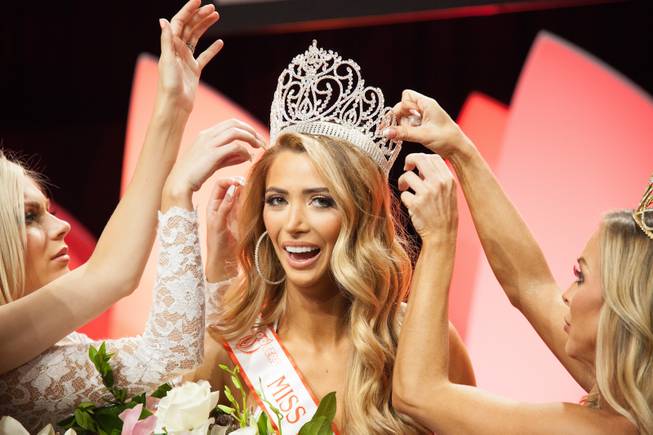 Chelsea Morgensen of Hollywood, CA, the new Miss Hooters International, ...