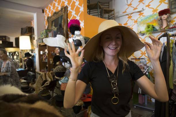Chef Christina Tosi visits an antique shop during a day long outing in downtown Las Vegas, Tuesday, June 8, 2017.  Photo by Christopher DeVargas