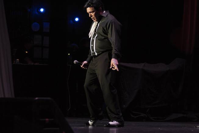 Elvis Tribute artists compete in round one for the Images of the King: Las Vegas Champion title, an opportunity to compete in the World Championship in Memphis, and a chance to leave with $5,000 during Elvis Fest at Sams Town, Friday, July 14, 2017.