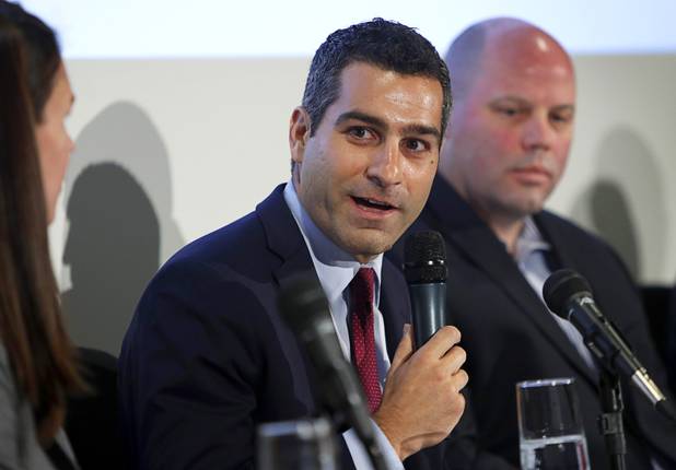 Dan Shapiro, vice president of strategy & business development for William Hill Race & Sports Book, speaks during a Responsible Gaming Panel at UNLV Thursday, Aug. 3, 2017. The event was part of Responsible Gaming Education Week, a week dedicated to raising awareness around responsible gaming nationwide.