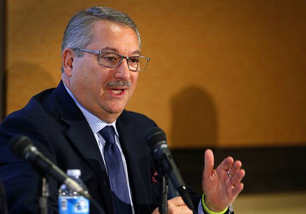 Alan Feldman, executive vice president of global government & industry affairs at MGM Resorts International, speaks during a Responsible Gaming Panel at UNLV Thursday, Aug. 3, 2017. The event was part of Responsible Gaming Education Week, a week dedicated to raising awareness around responsible gaming nationwide.