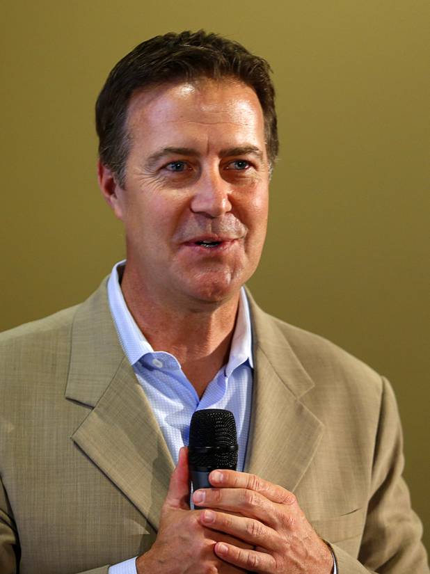 Bo Bernhard, executive director of the International Gaming Institute (IGI), moderates a Responsible Gaming Panel at UNLV Thursday, Aug. 3, 2017. The event was part of Responsible Gaming Education Week, a week dedicated to raising awareness around responsible gaming nationwide.