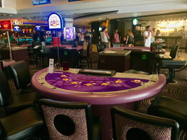 The Easy Jack table game, shown at Harrah's in Las Vegas, was designed by Matthew Stream, a student at UNLV’s Center of Gaming Innovation.