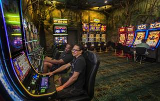 Players relax and gamble in the newest addition to the Emerald Island Casino in Henderson currently expanding again on Friday, August 11, 2017.