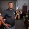 Shaundell Newsome, founder of Sumnu Marketing, poses in the company's office Monday, Aug. 21, 2017. STEVE MARCUS