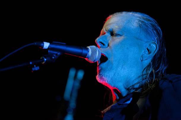 Swans performs during the Psycho Festival at the Hard Rock Hotel and Casino, Sunday, Aug 20, 2017.