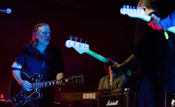 Swans performs during the Psycho Festival at the Hard Rock Hotel and Casino, Sunday, Aug 20, 2017.