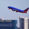 A Southwest Airlines passenger jet takes off from McCarran International Airport June 5, 2017.