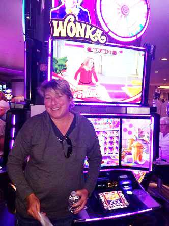 Janet Redwine of Coppell, Texas, hit a $787,842 jackpot on this penny slot machine at Harrah's on Monday, Sept. 4, 2017, according to Caesars Entertainment.