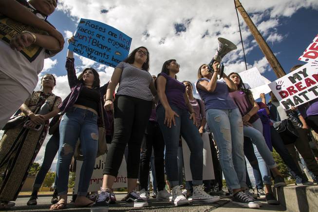 Various chants are given as Rancho High School students rally ...