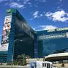 A 200-foot-tall-by-45-foot wrap on MGM Grand promotes the long-anticipated middleweight championship fight on Saturday.