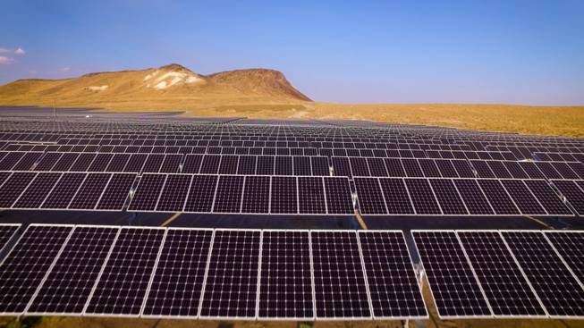 SolarWorld Americas Inc. supplied 14.2 megawatts DC of high-performance solar panels for a project near Fernley. A trade commission is expected to decide next week whether to proceed with a case that could lead to tariffs on solar cells. 