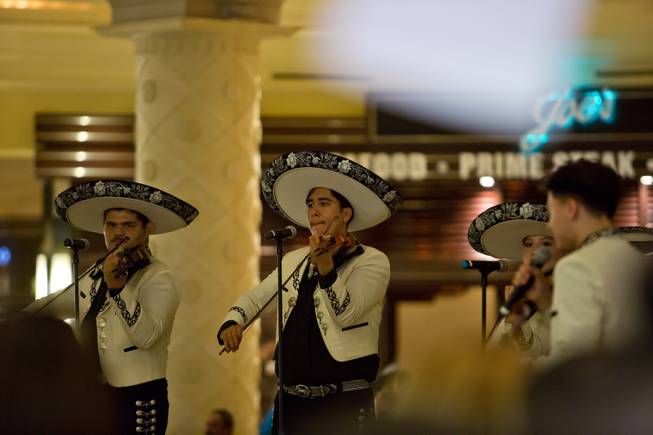 The Forum Shops kicks off the Mexican Independence Day celebration, Friday Sept. 15, 2017.