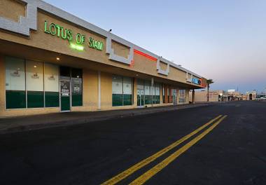 An exterior view of Lotus of Siam, 953 East Sahara Avenue in the Commercial Center, Sunday Sept. 17, 2017.