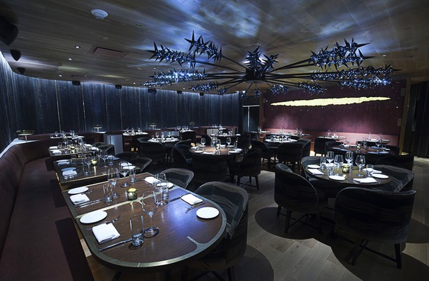 A view of a first-floor dining area at the MB Steakhouse in the Hard Rock hotel-casino Monday, Sept. 18, 2017.
