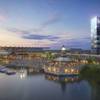 This image provided by MGM Resorts International shows an architectural rendering of a casino proposed for Bridgeport, Conn., announced on Monday, Sept. 18, 2017, by MGM Resorts International and The RCI Group.