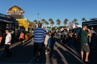 Great American Foodie Fest returns to Las Vegas this weekend with more than 100 food vendors, carnival rides, live entertainment and family activities at Desert Breeze Events Center.

