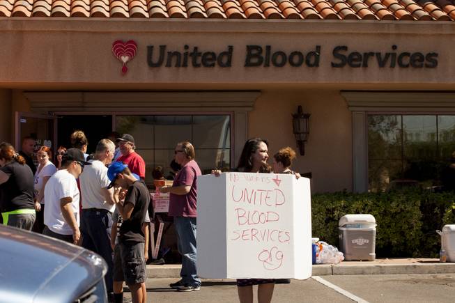 Due to the overwhelming community response and their willingness to donate blood, incoming donors are asked to make an appointment at the United Blood Service office on Whitney Ranch Dr., Monday, Oct. 2, 2017.