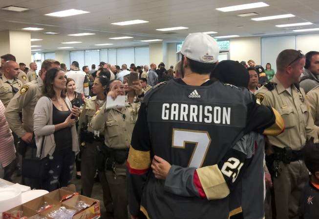 Golden Knights Offer Support to Metro Officers