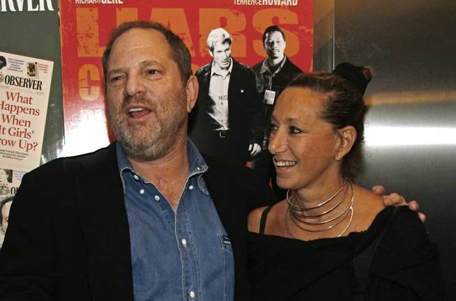 Harvey Weinstein and Donna Karan