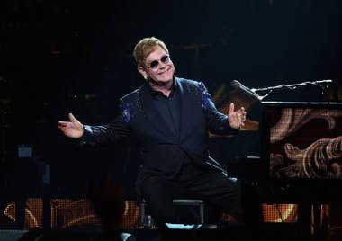 Elton had to cancel his spring shows at Caesars due to illness, and he couldn't be happier to be back in town.