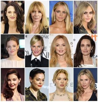 weinstein accusers harvey hollywood actresses ap young alphabetical order list allegations victims saga lives forever altered actress girls jessica rosanna
