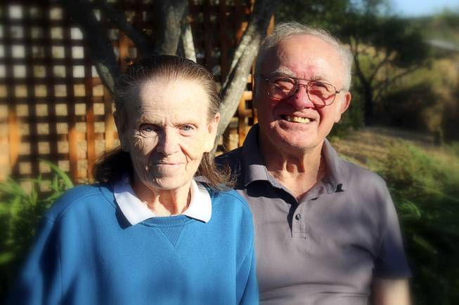 This undated photo provided by their son, Tim Halbur, shows Leroy Halbur, 80, and his wife, Donna Halbur, 80. The couple were unable to leave their Santa Rosa, Calif., home when a wildfire destroyed it early Monday, Oct. 9, 2017. Donna Halbur's body was found in a car in their garage, and Leyor Halbur was found in the driveway, their son said. 