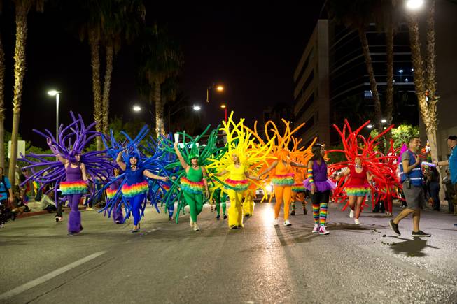 SNAPI's 19th Annual PRIDE Night Parade in downtown Las Vegas, Friday Oct. 20, 2017.
