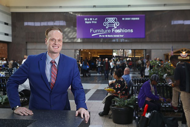 General manager Timo Kuusela poses in the Boulevard Mall Wednesday, Oct. 25, 2017.