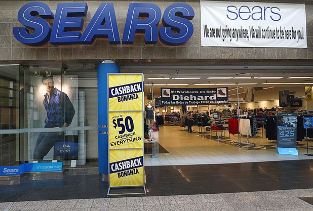 A view of the Sears store in the Boulevard mall Wednesday, Oct. 25, 2017. Sears sold its building to the mall but continues to operate the store.