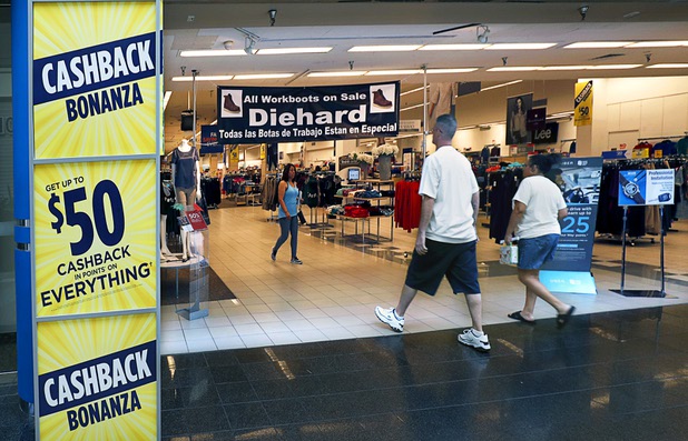 Shoppers head into the Sears store at the Boulevard mall Wednesday, Oct. 25, 2017. Sears sold its building to the mall but continues to operate the store, a spokeswoman said.