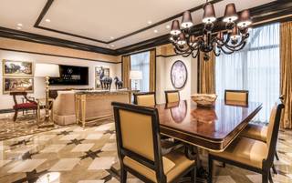 Caesars Palace completes a $100 million Palace Tower suite and villa renovation.  Pictured is the dining room of the German Villa.