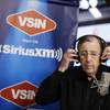 Brent Musburger tapes a show at the Vegas Stats & Information Network studio, at the South Point in Las Vegas on Aug. 11, 2017.