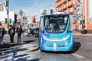The city of Las Vegas teamed with AAA Northern California, Nevada & Utah, Keolis North America and the Regional Transportation Commission of Southern Nevada to bring the nation's first self-driving shuttle geared specifically for the public to Downtown Las Vegas, Nev. on November 8, 2017.