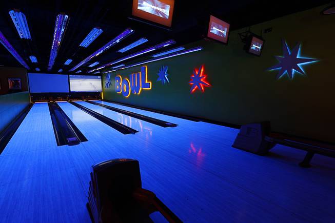 The bowling alley at GameWorks in Town Square Las Vegas Monday, Nov. 13, 2017.