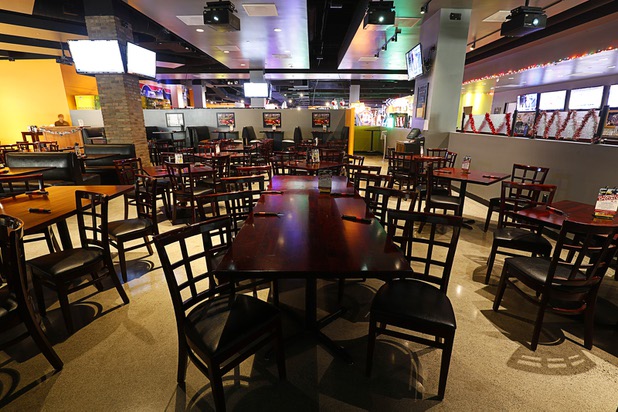 A dining area at GameWorks in Town Square Las Vegas Monday, Nov. 13, 2017.