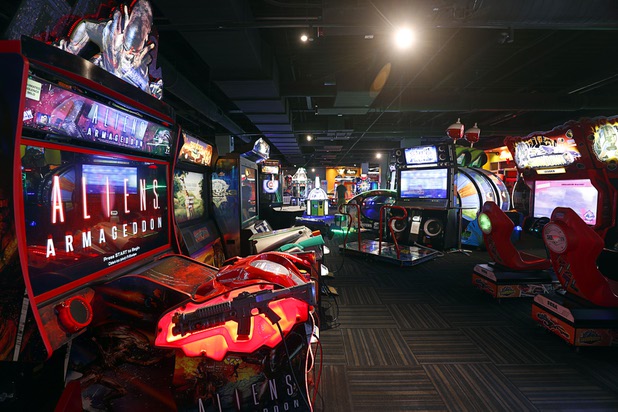 A variety of games at GameWorks in Town Square Las Vegas Monday, Nov. 13, 2017.