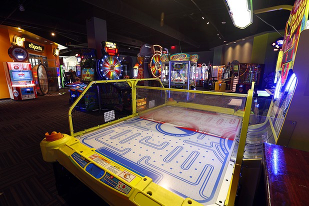 A variety of games at GameWorks in Town Square Las Vegas Monday, Nov. 13, 2017.
