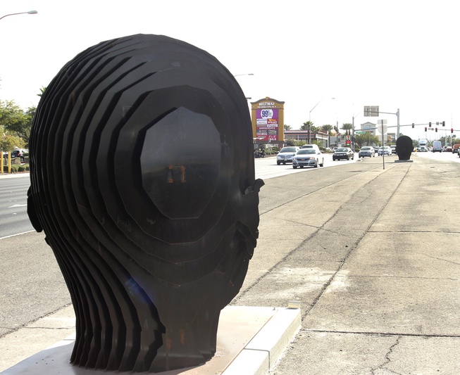 Clark County's public art project "Centered," takes empty road islands ...