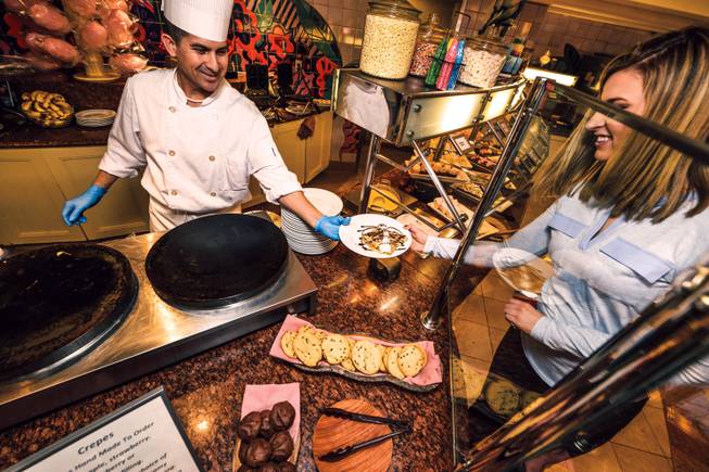 Paradise Garden Buffet at the Flamingo is one of many Las Vegas locales to offer a special Thanksgiving menu. It will feature a carving board station serving roasted turkey, salt and herb crusted prime rib and pineapple glazed ham, among other festive delights. 