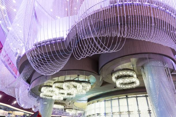 The Cosmopolitan unveiled the newly renovated second floor of its Chandelier bar, famous for its opulent crystal chandelier, Monday, Nov. 20, 2017.  Renovations continue on other areas of the three-story bar.